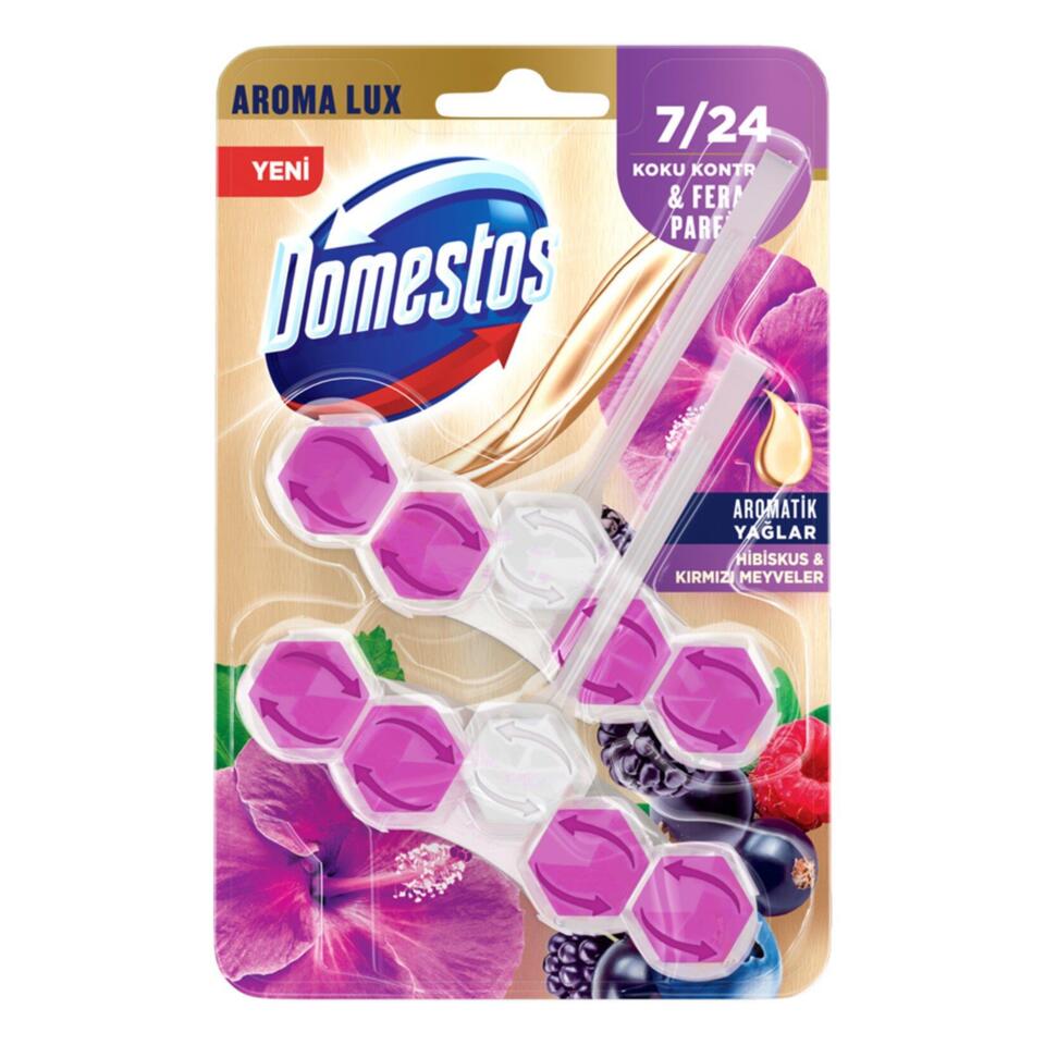 DOMESTOS WC BLOK 2*50 GR-LUX HIBISCUS